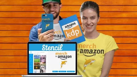 Learn to use Stencil to quickly and easily make amazing designs for Merch By Amazon