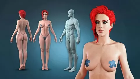 In this course we will sculpt and draw a female body and head from scratch in Zbrush with tons of anatomy explanation.