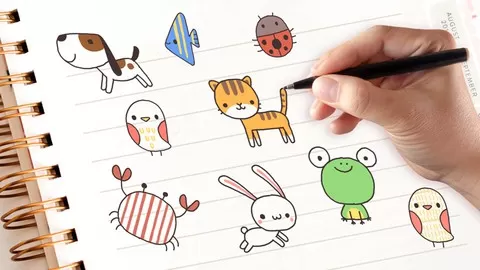 Let's learn to doodle cute illustration fast and learn about DIY stickers using your own illustrations.