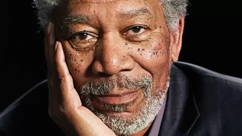 Portrait of MORGAN FREEMAN Drawing Course for All