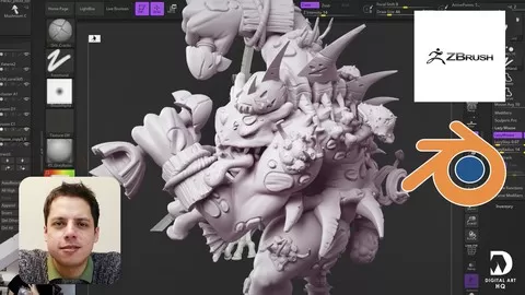 Create amazing characters and 3D Print them using Zbrush and Blender