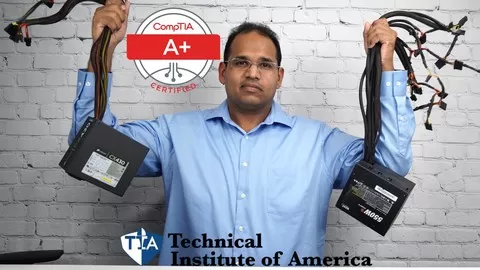 CompTIA A+ 220-1001 FULL TRAINING Course with a lab base approach to learning.