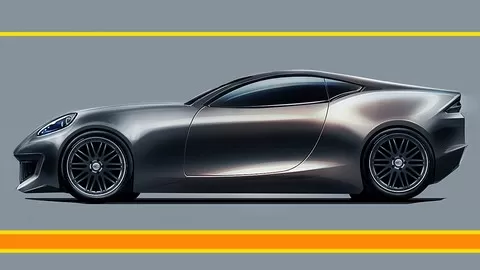 Car Design Sketching: Learn the easy way to sketch and render a car in Photoshop without advanced Photoshop tools.