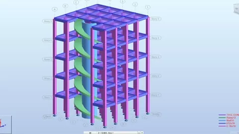 Analysis and design of 15 stories and one basement R.C Building on Robot software including earthquake design + Pool
