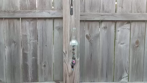 How to make a wine bottle wind chime