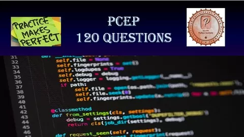 Test your Python skill level and pass the PCEP certification on the first attempt.