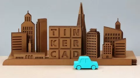Online 3D model design with Tinkercad