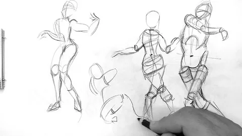 Drawing & Art Course with sketches Drawing of Human body