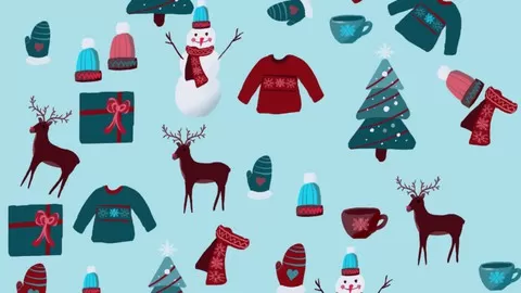 Procreate Pattern Christmas Design: Creating a Collection Digital illustration has never been more fun