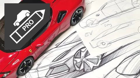 Learn the fundamental secrets of car design and all the drawing techniques necessary to get started!