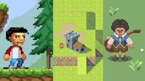 The essential course for creating stunning pixel art graphics for video-games or stylish illustrations and designs