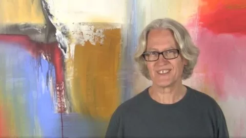 Learn How to Stretch and Paint Large Acrylic Abstract Paintings Economically