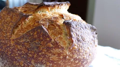 Bake your first real sourdough bread with coaching from an expert sourdough bread baker.