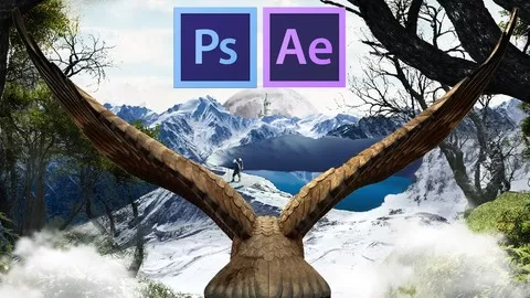 A powerful new workflow between Creating a 2D composition in photoshop and animating your artwork in after effects.