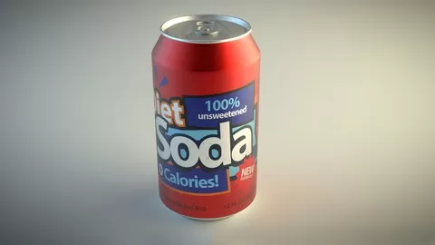 A step by step guide to modeling and texturing a realistic Soda Can in Blender