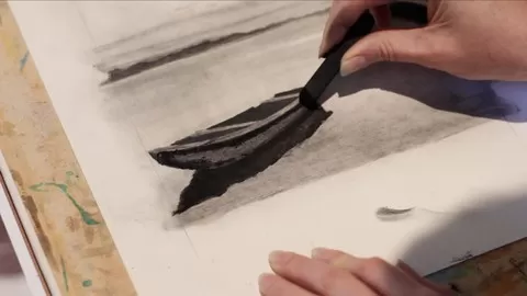 How to Recreate a Realistic Landscape in Charcoal from a Photograph