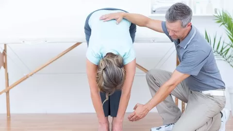 Finding the balance of your body by stretching your muscles.