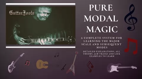 An Easy and Unique Approach to Learning Guitar Scales and Modes on Guitar.HD Video Lessons