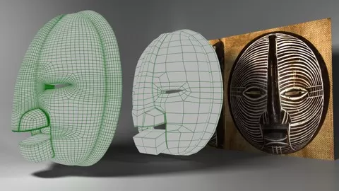 Learn Maya modeling techniques while creating an artistic mask
