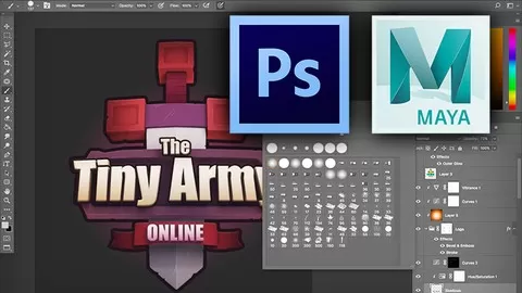 Learn the tools to create 3D logos using Maya and Photoshop.