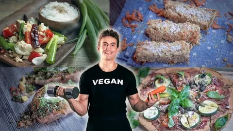 Learn how to cook simple and delicious vegan high protein meals to build muscle and improve your health on a vegan diet