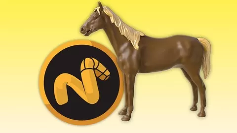 Create a 3D horse model in the professional 3D application Modo