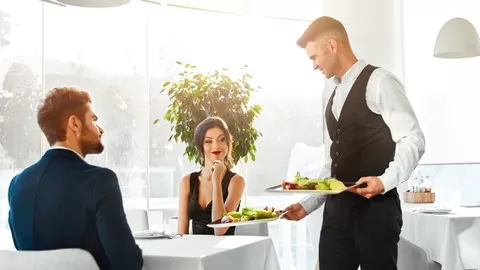 A customer service training course for a restaurant waiter for better performance at work.
