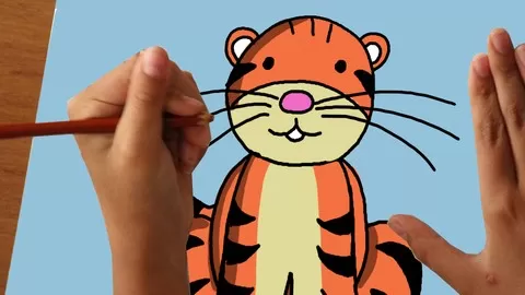 Learn very simple technique to teach to children how to draw