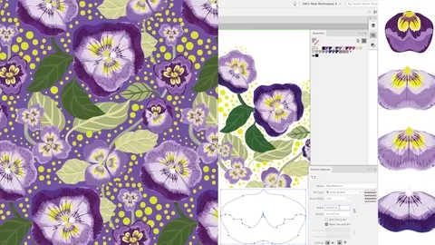 Learn many Illustrator hidden features when you create custom brushes and a pattern repeat