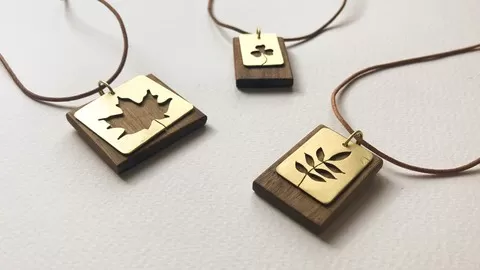 Make beautiful wood and brass jewelry