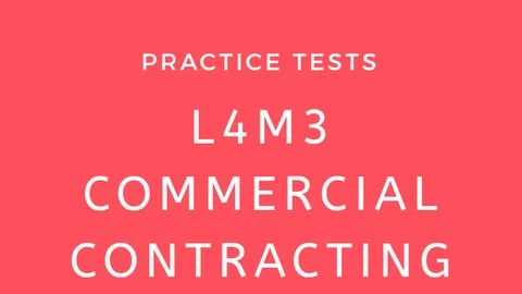 Practice Test for L4M3 - a module of CIPS Level 4 Diploma in Procurement and Supply with answer and detailed explanation