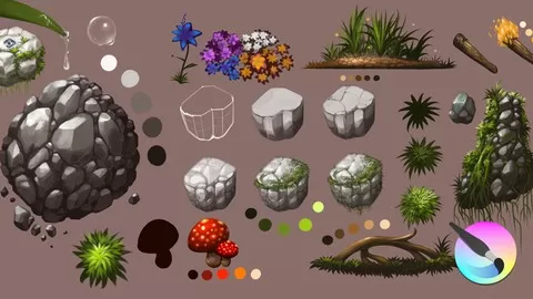 Practical and easy to understand technique in using Krita to create your personal concept environment art.