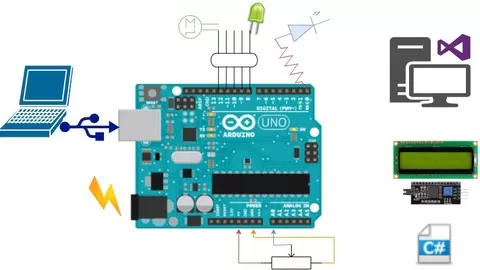 Learn Arduino From Basic to Advance with Basic Electronic Components & Visual Studio (C# Programming) and Applications