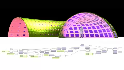 how to create an arched structure that is parametric with Grasshopper and detail it using Rhino