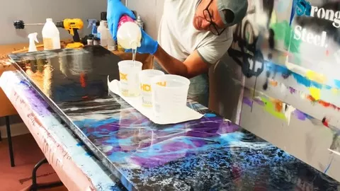 The Fun and easy way to create modern art with epoxy resin. Also