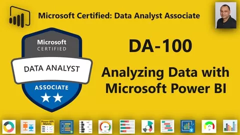 Over 120 practice Questions with full explanations for Microsoft DA-100: Analyzing Data with Microsoft Power BI exam