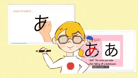 Let's learn Hiragana and Katakana with illustrations