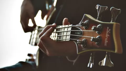 Learn to improvise effective walking bass guitar lines on your own using a simple strategy.
