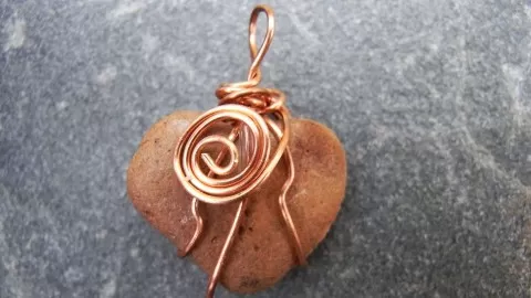Learn how to create wire-wrapped pendants using simple tools and a found object like a seashell