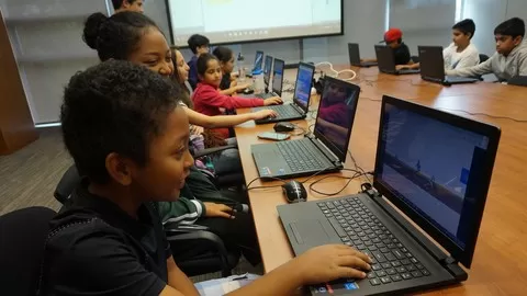 For kids (and grownups) who want to learn programming foundations and make their own games.
