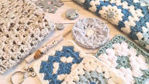 Learn the basics of crochet in detail and create your own handmade piece quickly and easily