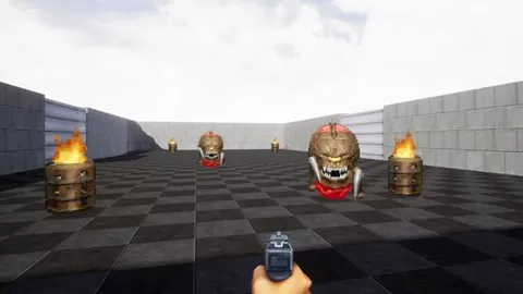 You will get to learn how to create a Retro FPS with multiple different guns