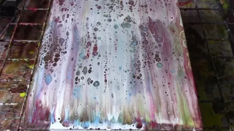 Also known as paint pouring