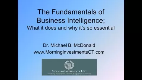 Business intelligence the term is bandied about so frequently today that it might seem like everyone except you already understands it. The truth is that lik...