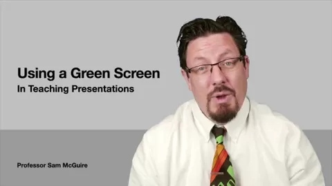 In this course you'll learn how to film yourself with a green/blue screen and composite it with slides from Keynote. This is a powerful way to create media-r...