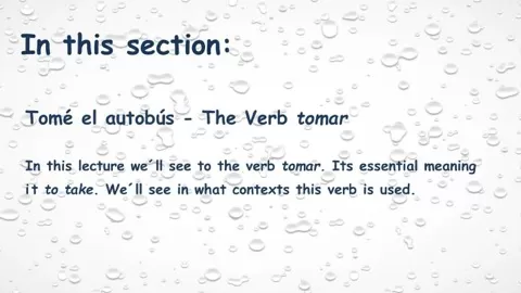 This classis all about verbs. We already know how to conjugate most verbs. This time we´ll have a look at some particular verbs which are widely used and see...