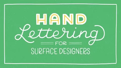 Hand lettering has exploded in popularity over the past few years and this creates a huge opportunity for surface designers looking for their artwork to stan...