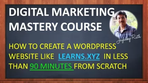 This class teaches you website creation with wordpress across 13 steps with short lessons havinga specific outcome through a really specific application of t...