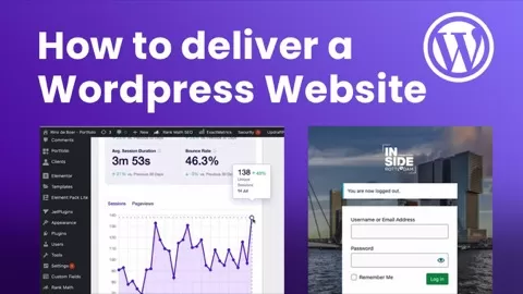 In thisclass I will show you what process I use when I deliver a website to a client. If you follow these steps then you can be sure that your client has a n...
