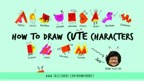 Drawing characters is fun. It is the best channel to express our creativity. This Part 1 class will teach you how to draw cute characters like Uburo or Jabr...